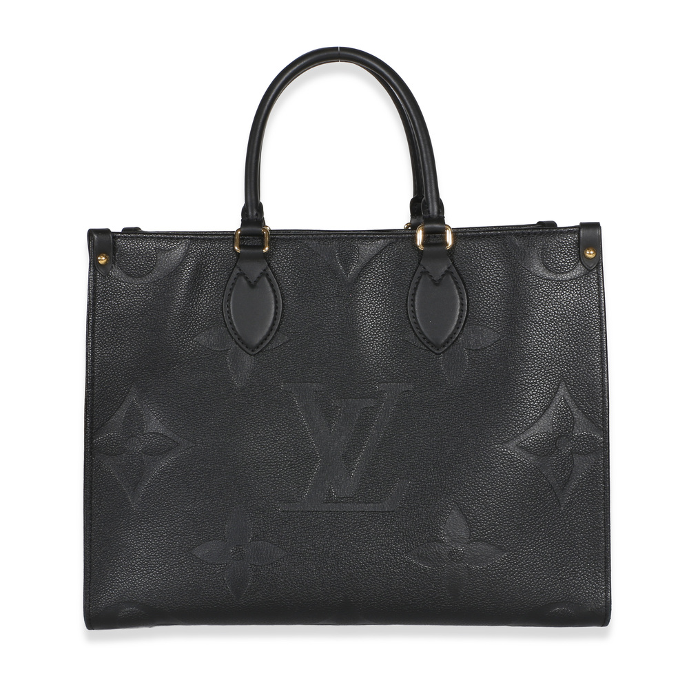 Louis Vuitton Black Giant Monogram Empreinte Onthego MM